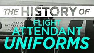 Flight Attendant Uniforms Look Through History Episode 1  Racked [upl. by Ladin361]