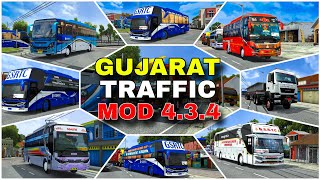 How to add GUJARAT TRAFFIC Mod in Bus Simulator Indonesia  Bussid Gujrat Traffic Mod 434 [upl. by Anilrats]