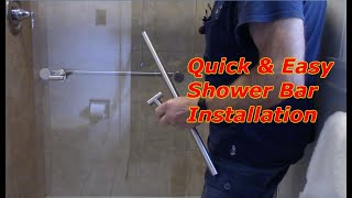 How To Install Towel Bar On Glass Shower Door [upl. by Odelet]