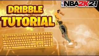 NBA 2k21 Beginner Dribble Tutorial FOR KEYBOARD PLAYERS BEST DRIBBLE MOVES  100 SUB GRIND [upl. by Lewert]