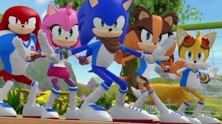 Sonic Boom Soccer Dance Scene Sticks and Amy Recut [upl. by Dorian]