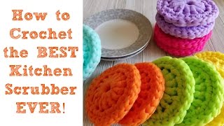 How to Crochet the BEST Kitchen Scrubber Ever [upl. by Saixela]