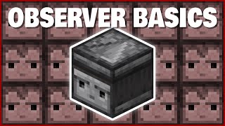 Minecraft Observer Basics  How to Use Observers [upl. by Gaige40]