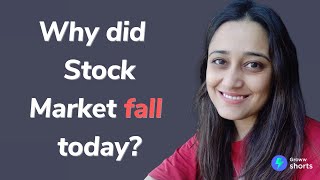 Why Stock Market Crashed today  Why did stock market fall today shorts [upl. by Atirehgram721]