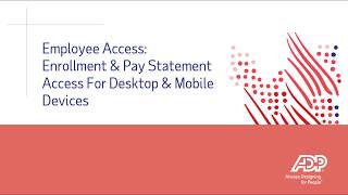 Employee Online Enrollment For Pay amp Tax Statement Access [upl. by Jocelyne]