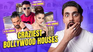 BOLLYWOOD HOUSE TOURS 3 ft Urvashi Rautela Karan Johar Suniel Shetty [upl. by Esinart919]