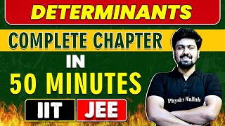 DETERMINANTS in 50 Minutes  Complete Chapter for JEE MainAdvanced [upl. by Adoree307]