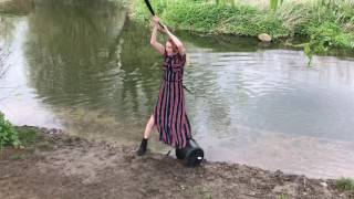 Girl fail on rope swing [upl. by Sauers548]