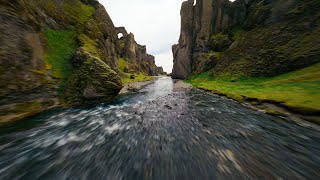 FPV Drone Flight through Beautiful Iceland Canyon [upl. by Pedersen]