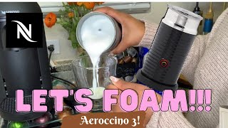 How To Foam Milk With Aeroccino 3 Make Coffee With Foam Tips amp Tricks  Easy Foamed Latte Recipe [upl. by Adnamma]