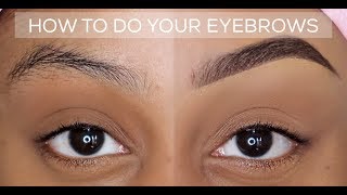 HOW TO QUICK AND EASY EYEBROW TUTORIAL  BEGINNER FRIENDLY  UPDATED BROW ROUTINE [upl. by Winstonn335]