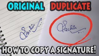 How to copy a signature [upl. by Cherie]