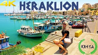 HERAKLION CRETE GREECE 4K 2020 IRAKLION [upl. by Eahs409]