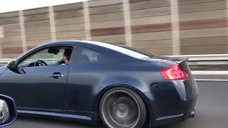 Supercharged G35 Coupe Acceleration LOUD [upl. by Bedell]