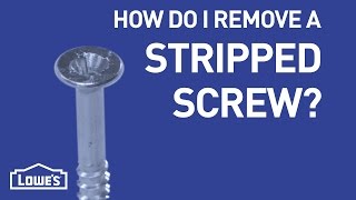 How Do I Remove A Stripped Screw  DIY Basics [upl. by Baynebridge825]