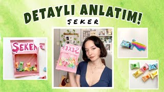 KAĞITTAN ŞEKER PAPER CANDY TUTORIAL [upl. by Ytsim]