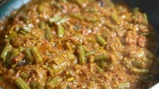 Beans Tomato Curry  Green beans masala curry with tomato by Telugu Taste Buds [upl. by Yllen]