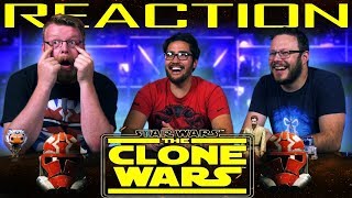 Star Wars The Clone Wars Official Trailer REACTION CloneWarsSaved [upl. by Nylkaj]