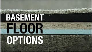 Basement Floor Options to Prevent Moisture [upl. by Hanus]