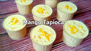 Mango Tapioca I Mango Sago Dessert Recipe l How to make Mango tapioca [upl. by Haidedej837]