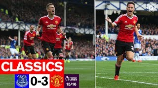 Classics 1516  Everton 03 Manchester United  Premier League [upl. by Ellebasi49]