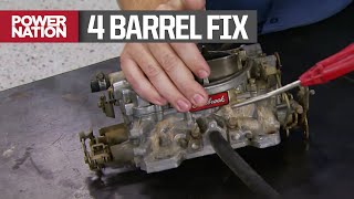 Rebuild An Edelbrock 4Barrel AFBstyle Performance Carburetor  Detroit Muscle S1 E5 [upl. by Ahsiem]