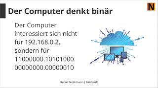 Umrechnung von IP Adressen in Binär und Dezimal [upl. by Tohcnarf273]