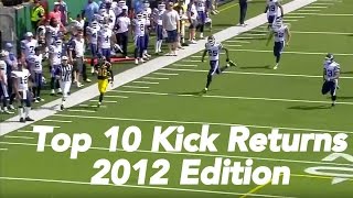 CFL Top 10 Kick Return Touchdowns of 2012 [upl. by Nelehyram]