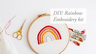 DIY  Regenboog Borduur kit [upl. by Craner]