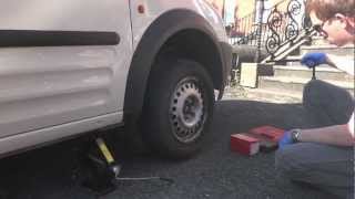 How to change Brake Pads  Ford Transit ConnectTourneo [upl. by Ramalahs]