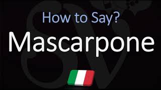 How to Pronounce Mascarpone CORRECTLY [upl. by Dimmick337]