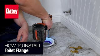 How to Install a Toilet Flange [upl. by Tacye]