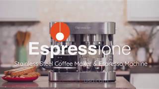 Espressione Stainless Steel Combination Espresso Machine amp 10 Cup Drip Coffee Maker [upl. by Fawcette]