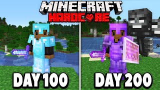 I Survived 200 Days in HARDCORE Minecraft Heres What Happened [upl. by Ecargyram]