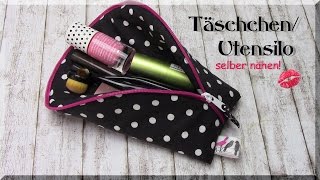 Täschchen  Utensilo selber nähen  Idee [upl. by Gavrilla86]