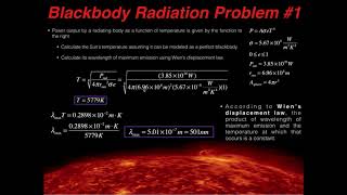 Blackbody Radiation Example Problem 1 [upl. by Bonni]