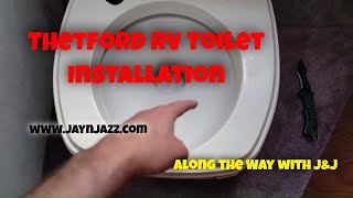 RV Toilet Repair  Thetford RV Toilet Installation  RV DIY  🚽 [upl. by Winthorpe]