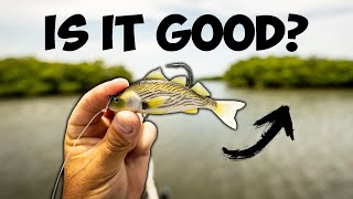 Big SNOOK Fishing with LIVE TARGET CROAKER SWIMBAIT Lure Review [upl. by Nylaret]