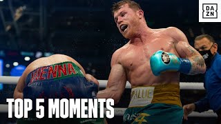 Top 5 Moments From Canelo vs Billy Joe Saunders [upl. by Tsai]