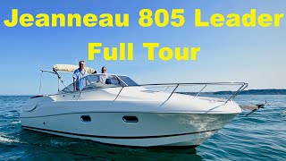 MY OWN BOAT  Jeanneau Leader 805 Full Tour [upl. by Adnuahsor29]