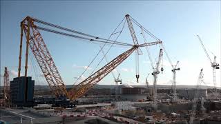 Worlds tallest crane at Hinkley Point C BurnhamOnSeacom [upl. by Leban]