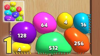 Blob Merge 3d  Gameplay Walkthrough Part 1  All Max levels 115 Android iOS [upl. by Anetsirhc]