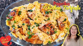 Paprika Chicken Farfalle Recipe  Elsas Kitchen [upl. by Hodess460]