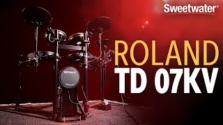 Roland VDrums TD07KV Electronic Drum Set Demo [upl. by Nomde387]