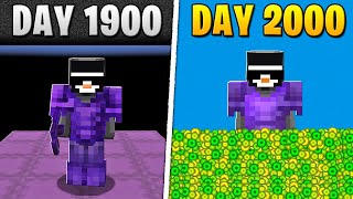 I Survived 2000 Days in HARDCORE Minecraft [upl. by Aivatnwahs]