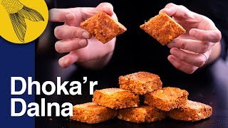 Dhokar Dalna Recipeâ€”Noboborsho Specialâ€”Bengali NiramishVegetarian Recipe [upl. by Niwrehs150]