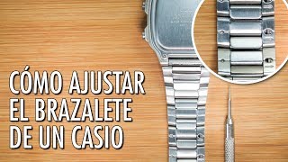 Cómo Ajustar El Brazalete  Pulso de un Reloj Casio [upl. by Ytirahs]