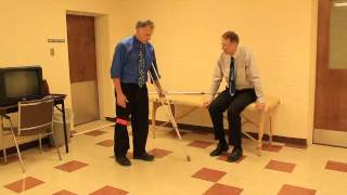 Crutches tutorial on how to use one crutch R [upl. by Imar]