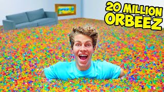 FILLING MY ENTIRE HOUSE WITH 20 MILLION ORBEEZ [upl. by Adniram]