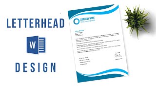 Design a Letterhead in just 5 minutes  Ms Word  Letterhead Design [upl. by Nileak]